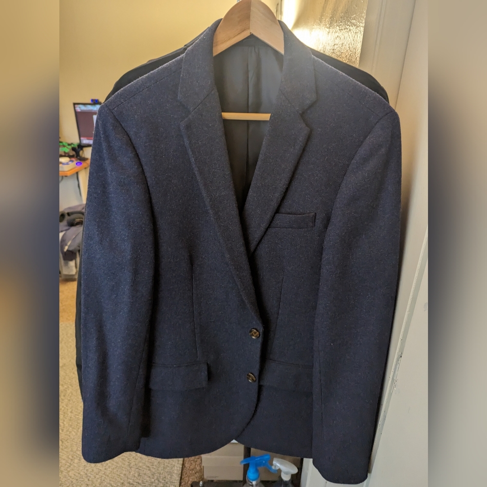 Jcrew wool blazer navy